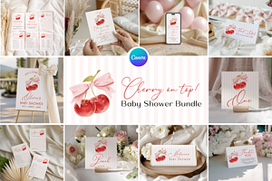 Pink Bow Coquette Theme, an Invitation Template by Digital_Mind