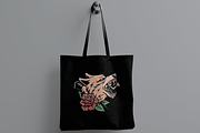 Wolf Skull with Skeleton and Rose, an Object Illustration by nomlimo.com (Thumbnail 2 of 3)