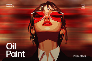 Oil Paint Photo Effect Template, a Layer Style Add-On by DesignerCandies