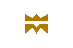 Luxury Letter M Majestic Crown Logo