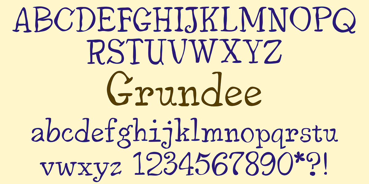 Grundee, a Handwritten Font by Ingrimayne Type (Photo 2 of 5)