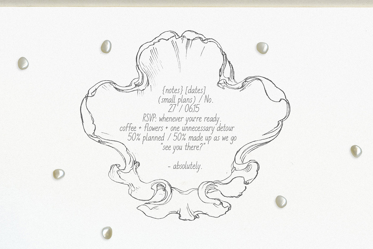 Rose Street - Dotted Font, a Handwritten Font by Mneme (Photo 7 of 8)