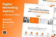 Growthora - Digital Marketing Agency, a Landing Page Template by SLAB! Design (Thumbnail 1 of 4)