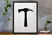 Hammer Silhouette SVG #2, a Work Illustration by newminddesign (Thumbnail 3 of 5)