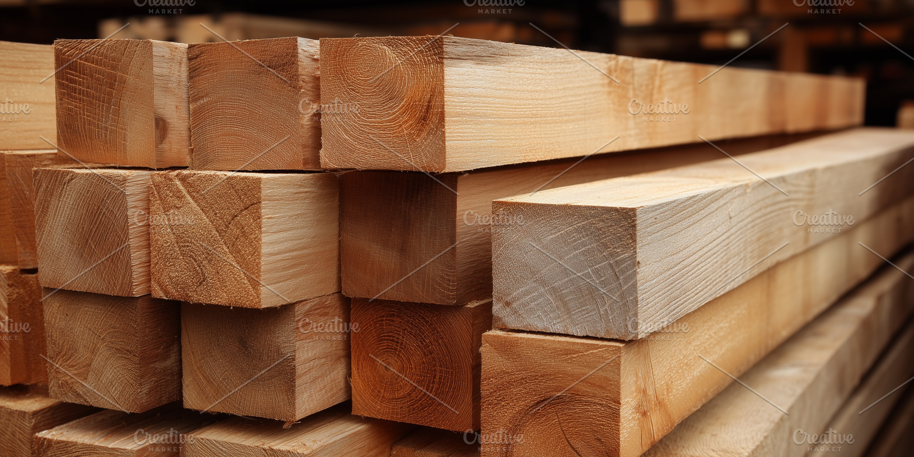 Stack of freshly construction wood, an Industrial Photo by MistyDay