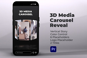 3D Media Carousel for Premiere Pro, a Templates & Theme by iamkoltunov