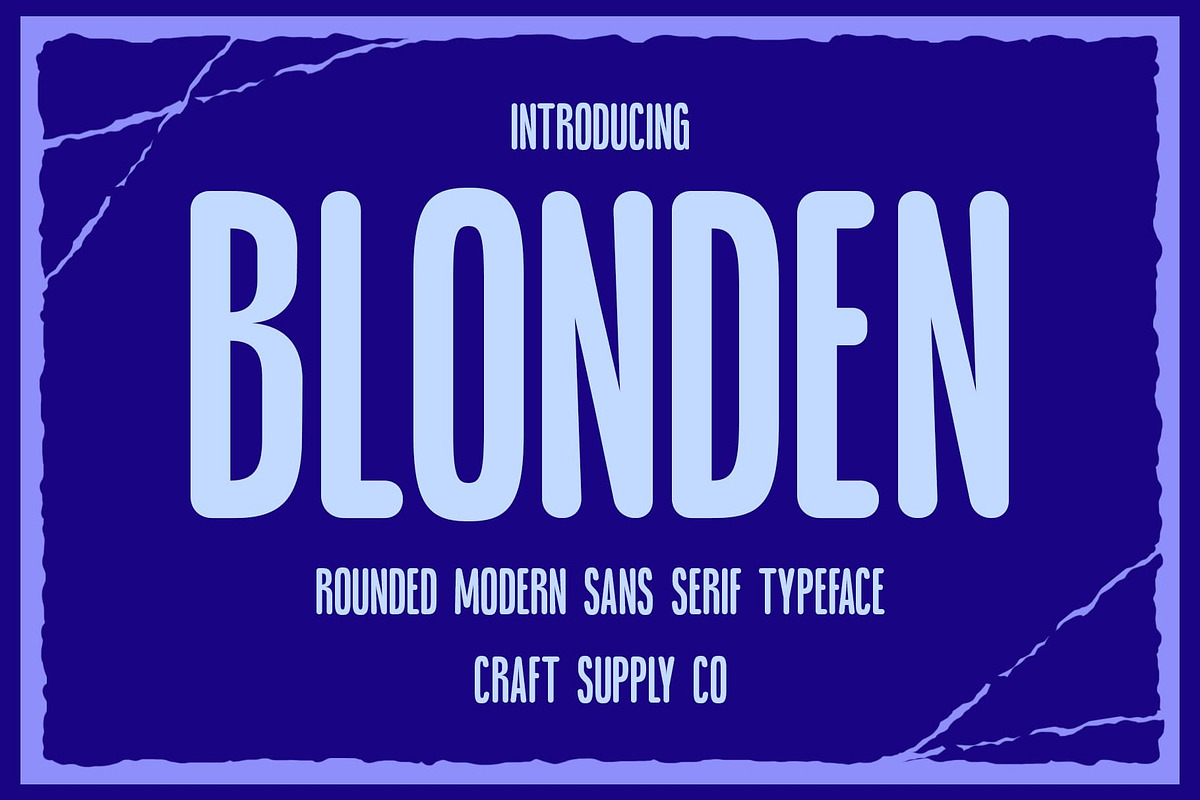 Blonden Rounded, a Sans Serif Font by Craft Supply Co. (Photo 1 of 8)