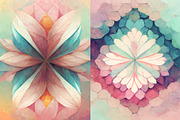 Summer kaleidoscope background set, a Texture Graphic by Olha Klein (Thumbnail 3 of 6)