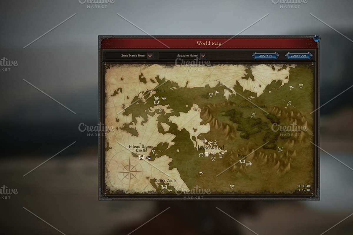 Mercenary - RPG User Interface, a Graphic by Kodiak Graphics (Photo 9 of 14)