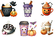 Halloween Coffee Clipart, an Illustration by DreamArtGraphic (Thumbnail 2 of 5)