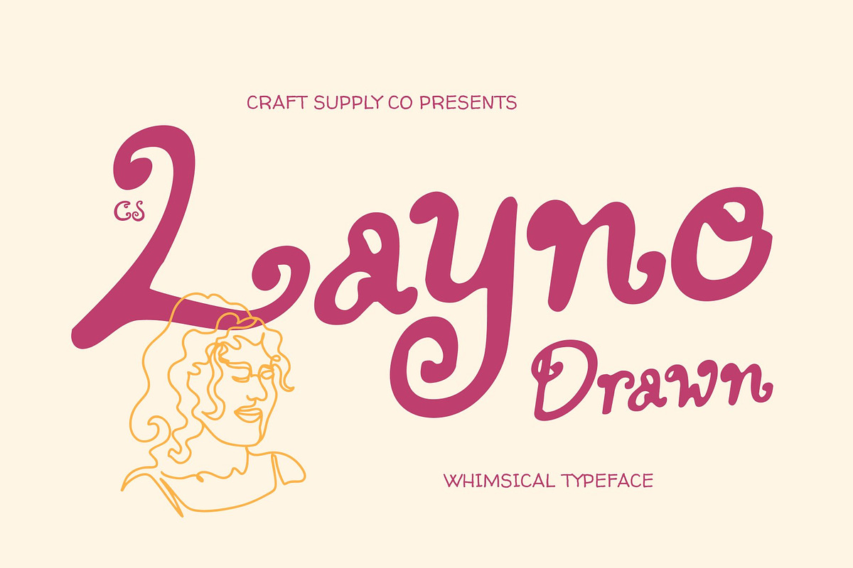 CS Layne Drawn, a Sans Serif Font by Craft Supply Co. (Photo 1 of 8)
