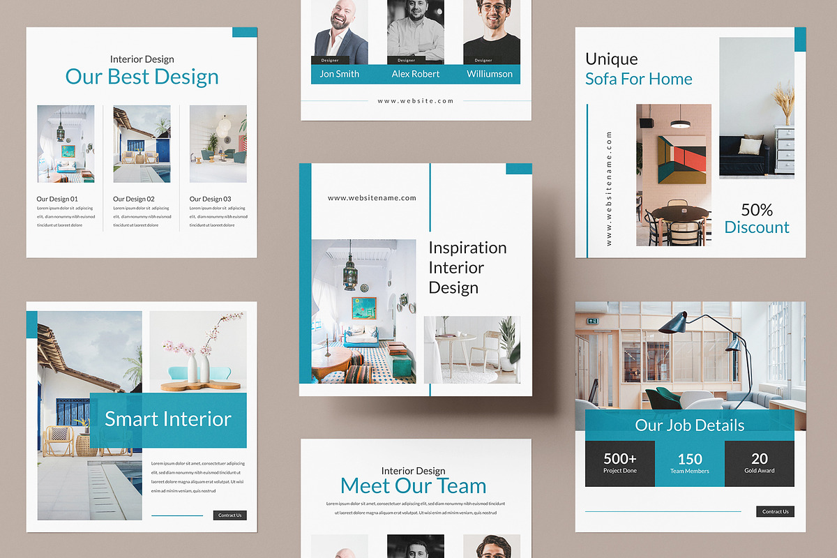 Interior Social Media Post Layout