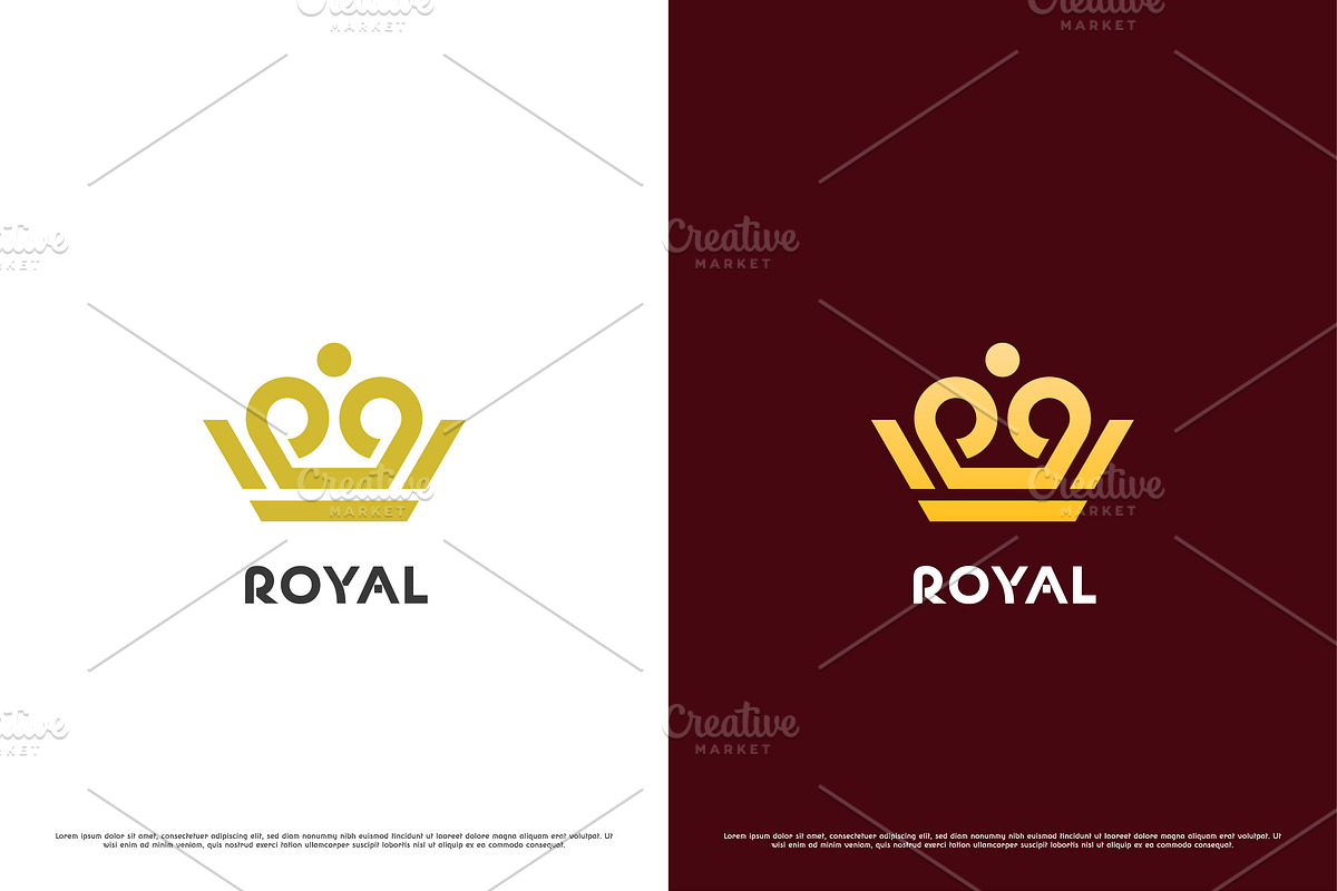 Royal Crown Logo Design Illustration, a Branding & Logo Template by Morvana Crew