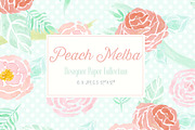 Digital Designer Paper - Peach Melba, a Pattern Graphic by Create The Cut (Thumbnail 3 of 3)