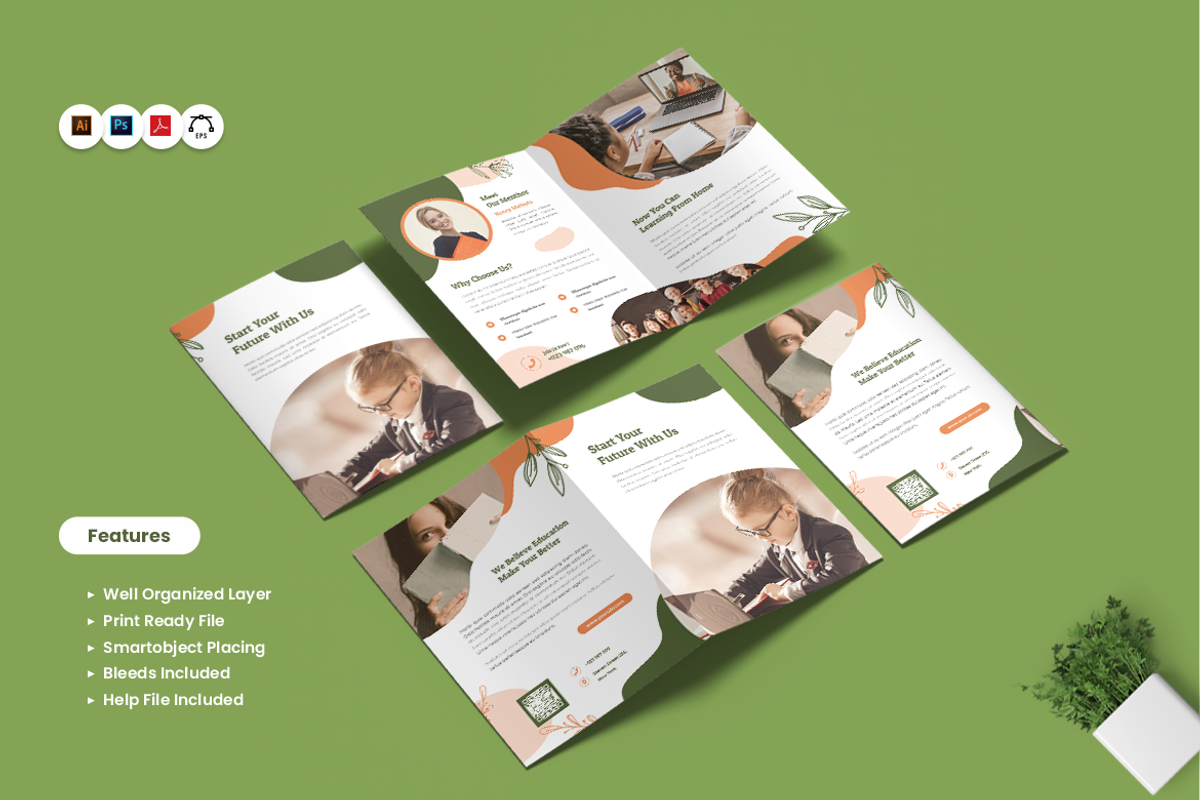 Education Bifold Brochure, a Brochure Template by Rahardi Creative (Photo 5 of 5)