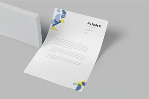 A4 Size Paper Mock Up, an Advertising Mockup by megostudi0