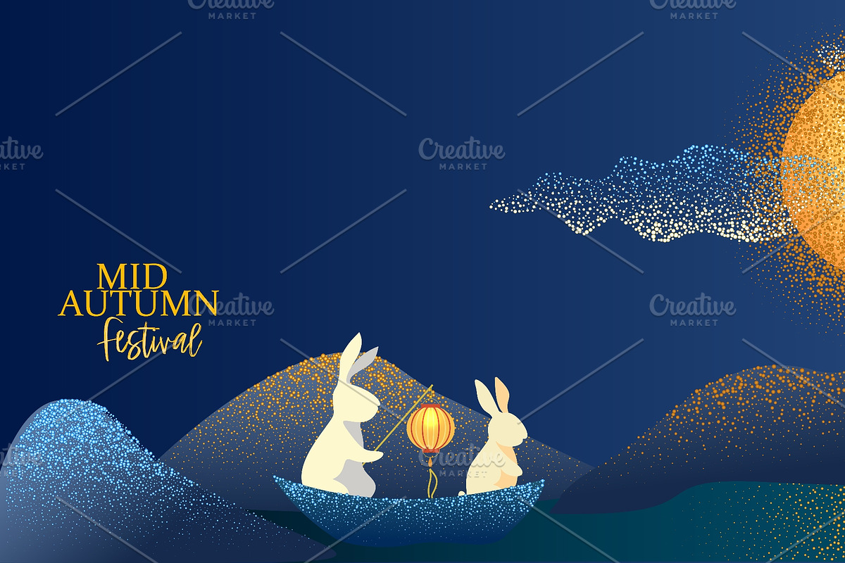 Mid-Autumn Festival Illustration, a Seasonal Illustration by Valenty (Photo 3 of 3)
