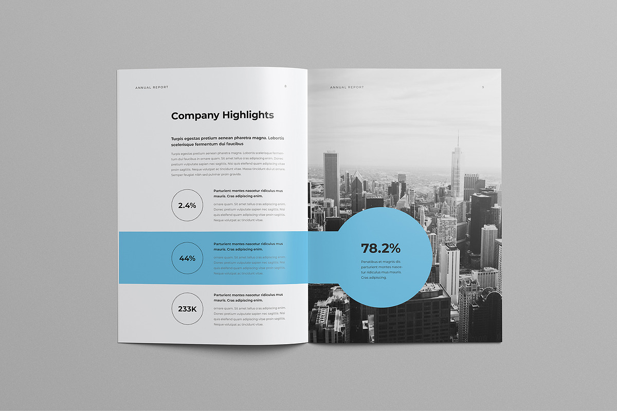 Annual Report | Canva & InDesign, a Brochure Template by HiveArts (Photo 5 of 9)