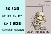 Baby Bunny Easter Clipart Bundle, an Illustration by SVGArt (Thumbnail 3 of 8)
