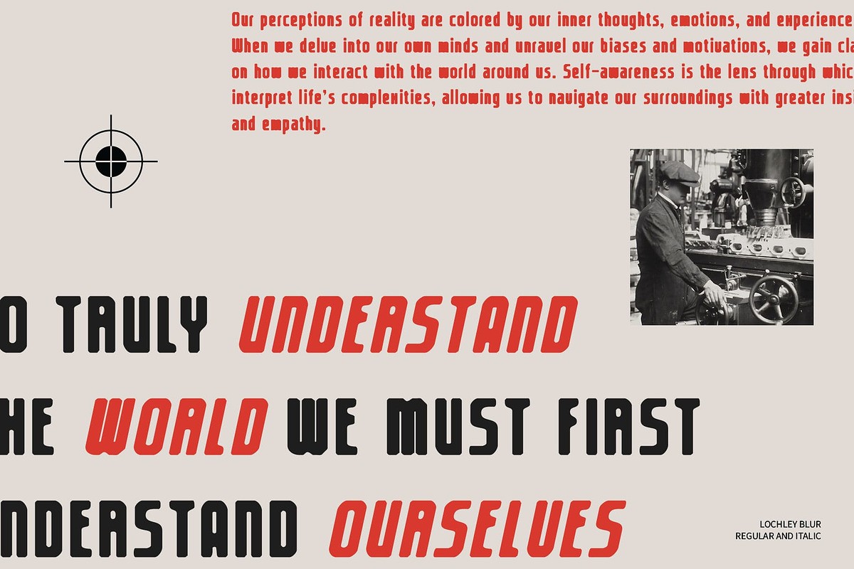 Lochley Blur, a Sans Serif Font by Craft Supply Co. (Photo 2 of 8)