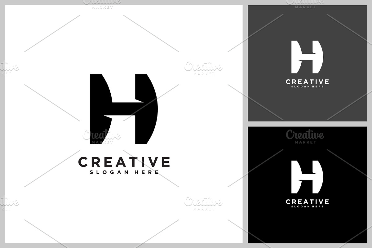 initial letter H  vector design, a Graphic by quadrazo