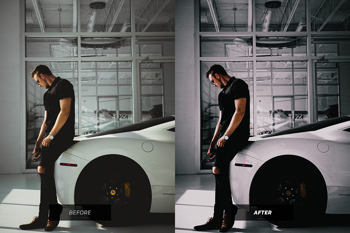 Luxury Black Lightroom Presets, an Action Add-On by Lavinsky Art Store (Photo 8 of 11)