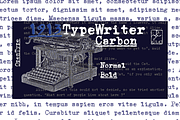 1913 Typewriter Carbon Set, a Slab Serif Font by GLC Foundry (Thumbnail 1 of 4)