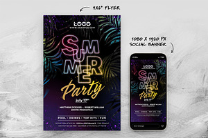 Summer Party Flyer Template