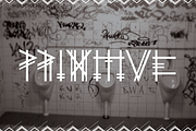 PRIMITIVE, a Font by JAF 34 (Thumbnail 1 of 5)