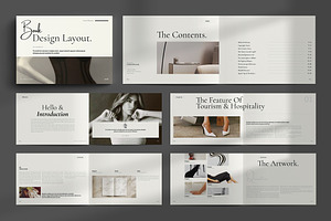 Book Title Layout Landscape Template, a Brochure Template by NorthPeak
