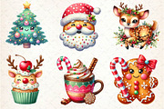 Cute Sweet Christmas Clipart PNG, an Illustration by Dream Creation (Thumbnail 5 of 7)