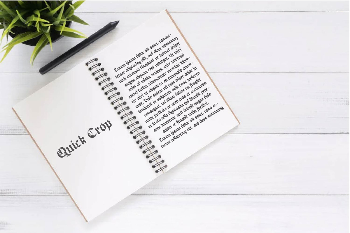 Quickcrop, a Font by Rashdrawn (Photo 2 of 6)