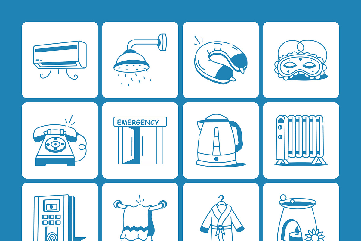 Hotel Doodle Icon Collection, an Outline Icon by Vectors Market (Photo 7 of 8)