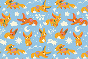 Fennec Foxes – Patterns & Stickers, a Pattern Graphic by PenguinHouse (Thumbnail 5 of 8)
