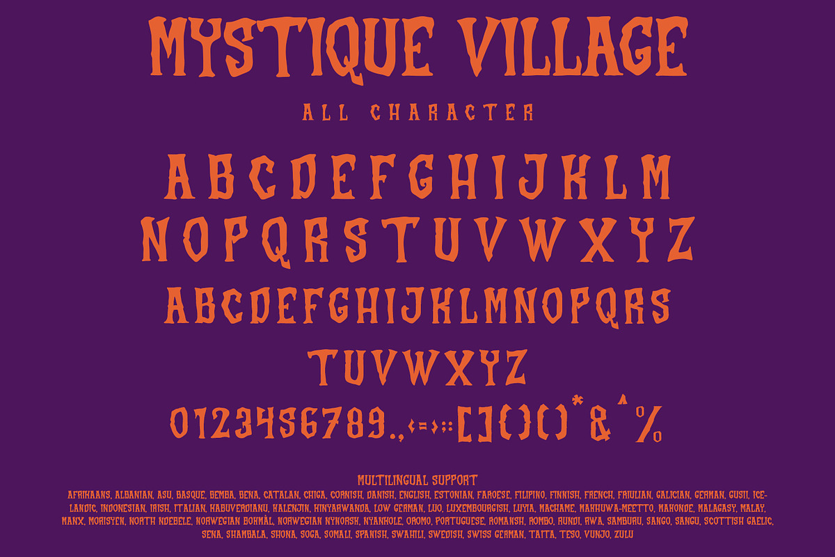 Mystique Village - Spooky Halloween, a Font by Arendxstudio (Photo 5 of 8)