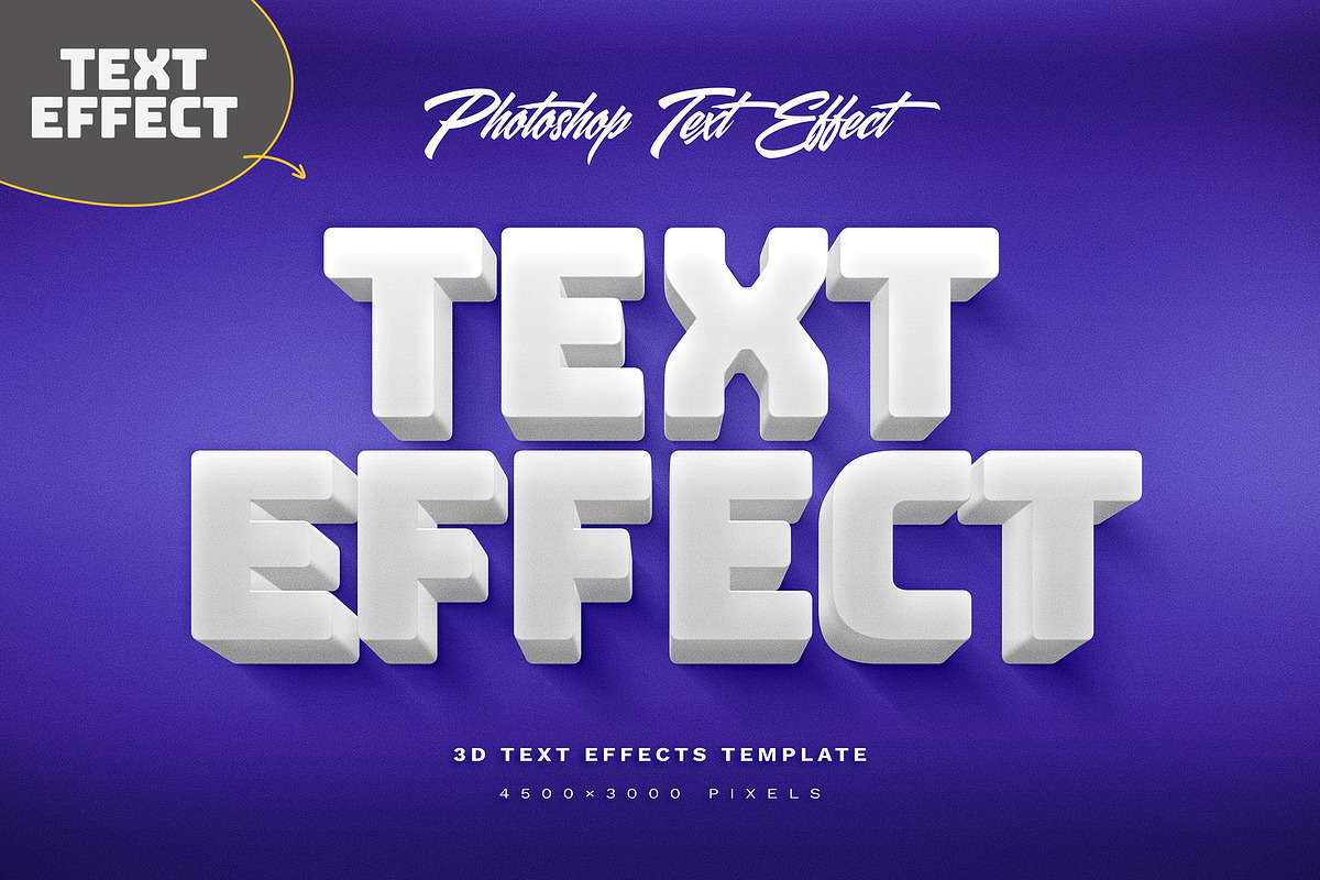 Bold White 3D Text Effect, a Layer Style Add-On by Andrew Skoch Design (Photo 4 of 6)