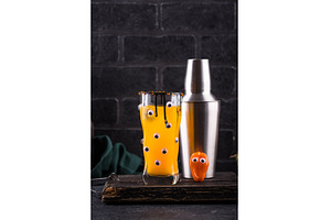 Spooky Halloween cocktail with eyes, a Food & Drink Photo by Yulia Furman