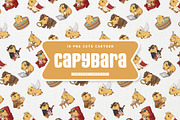Fun Capybara Cute Kids, an Animal Illustration by Gohsantosa (Thumbnail 3 of 4)