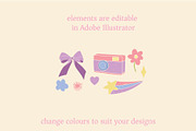 Cute & Quirky Retro Linocut Clipart, a Decorative Illustration by Ginny and Sam (Thumbnail 6 of 11)
