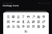 Geology icons, an Outline Icon by Wencory (Thumbnail 1 of 2)