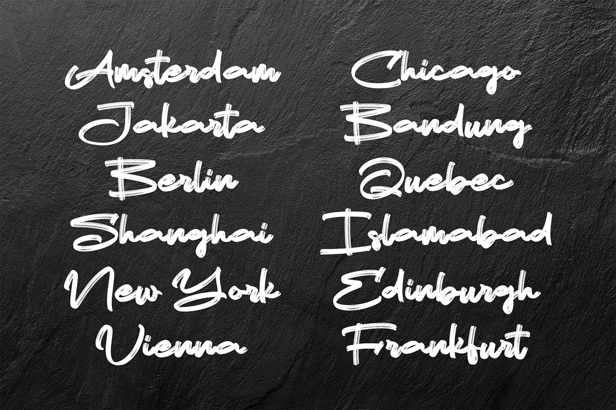 Anthika Silluet – Brush Script Font, a Handwritten Font by Variatype (Photo 2 of 8)