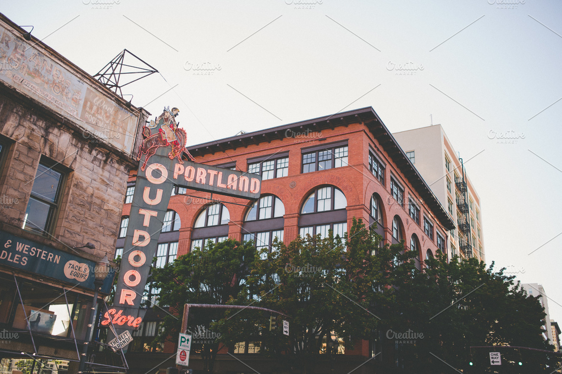 Portland signage featuring portland, oregon, and signage, an ...