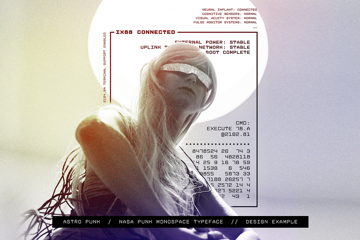Astro Punk - NASA Punk Mono Font, a Sans Serif Font by Parker Creative (Photo 5 of 9)