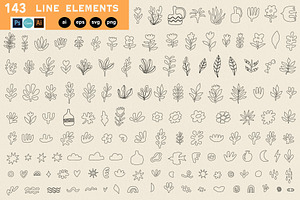 303 Modern Flora Shapes And Patterns