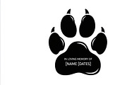 Heartfelt paw print memorial plaque, an Illustration by Amazin_art (Thumbnail 14 of 32)