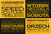 fonts family Resotho, a Sans Serif Font by glukfonts (Thumbnail 6 of 9)