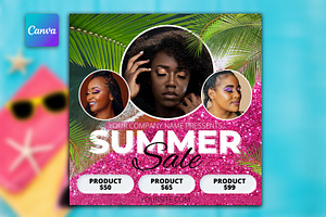 Summer Sale Flyer template, a Flyer Template by iloveTemplate