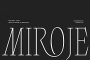 Miroje - Variable Typeface, a Serif Font by Issam Type (Thumbnail 1 of 15)