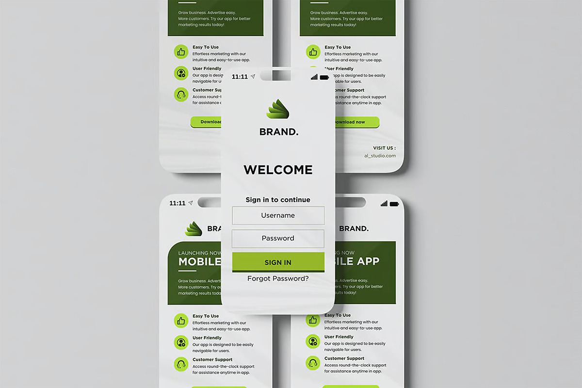 Mobile App Mockup, a Device Mockup by zpackcreative (Photo 5 of 5)