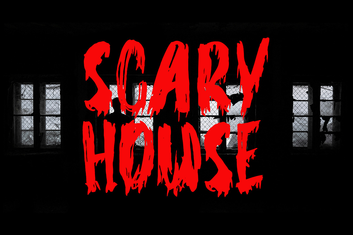 Jeckol Display Horror Brush Font, a Handwritten Font by Maulana Creative (Photo 3 of 7)